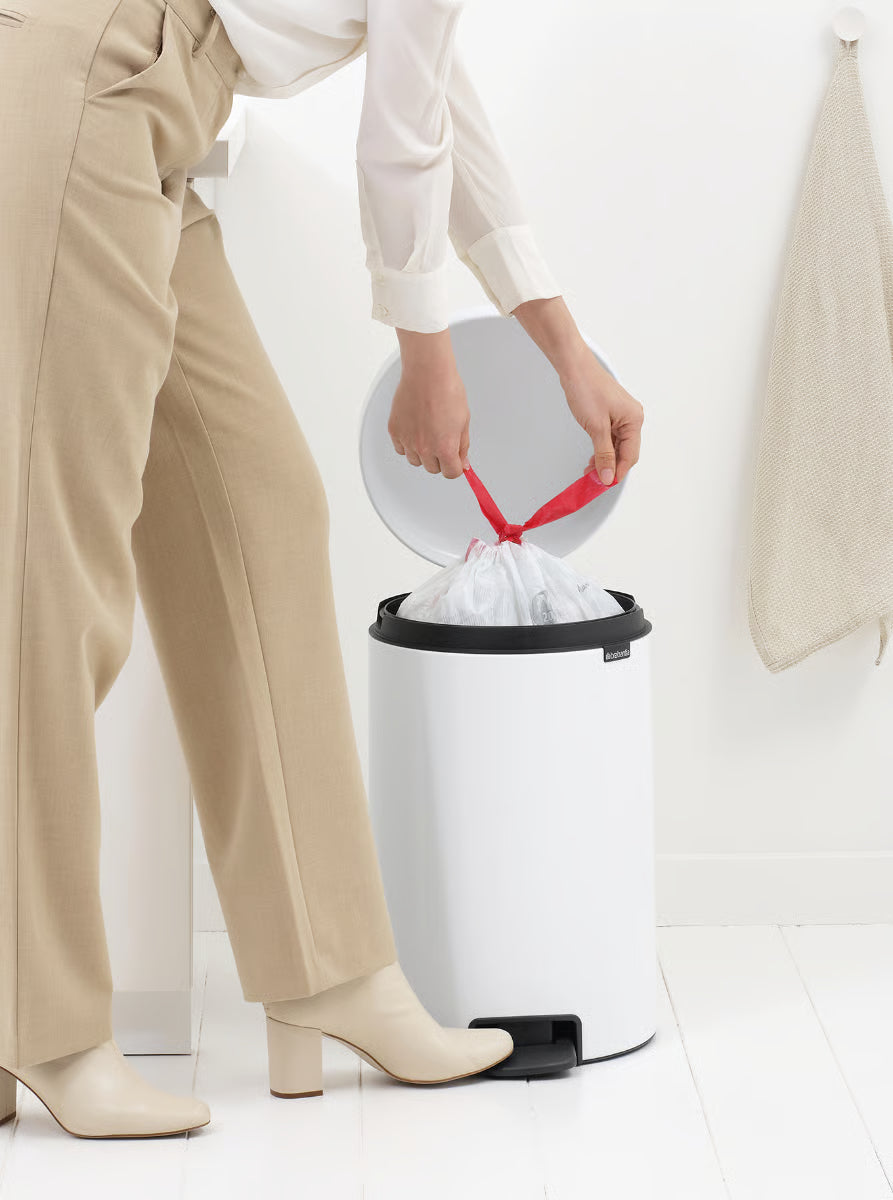 Brabantia NewIcon Pedal Bin, 20 Litre, White