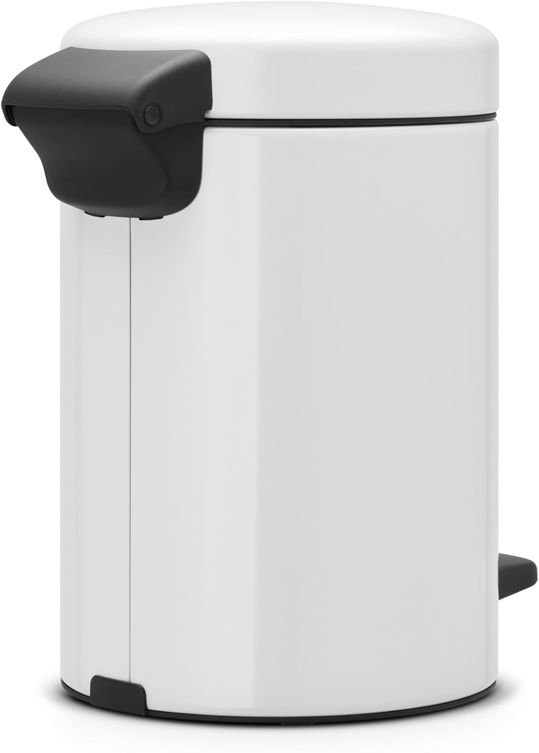 Brabantia Pedal Bin newIcon with Plastic Inner Bucket, 3 Litre - White
