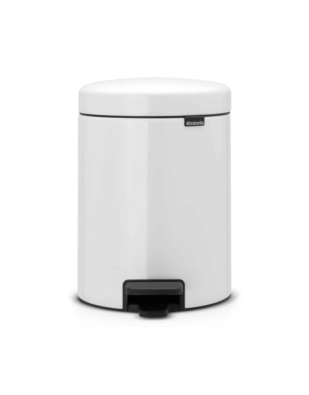 Brabantia Pedal Bin newIcon with Plastic Inner Bucket, 3 Litre - White