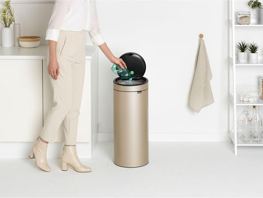 30L Soft-Touch Kitchen Bin – Removable Lid & Easy Clean
