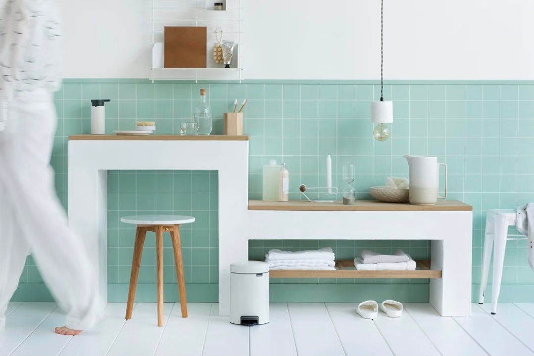 Brabantia Pedal Bin Newicon With Plastic Inner Bucket, 3 Litre White