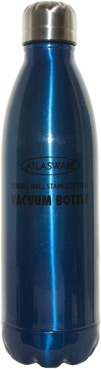 Atlasware Premium Unbreakable Stainless Steel Vacuum Flask Thermos, Double-Wall Insulated, Assorted Colour, 500 ml