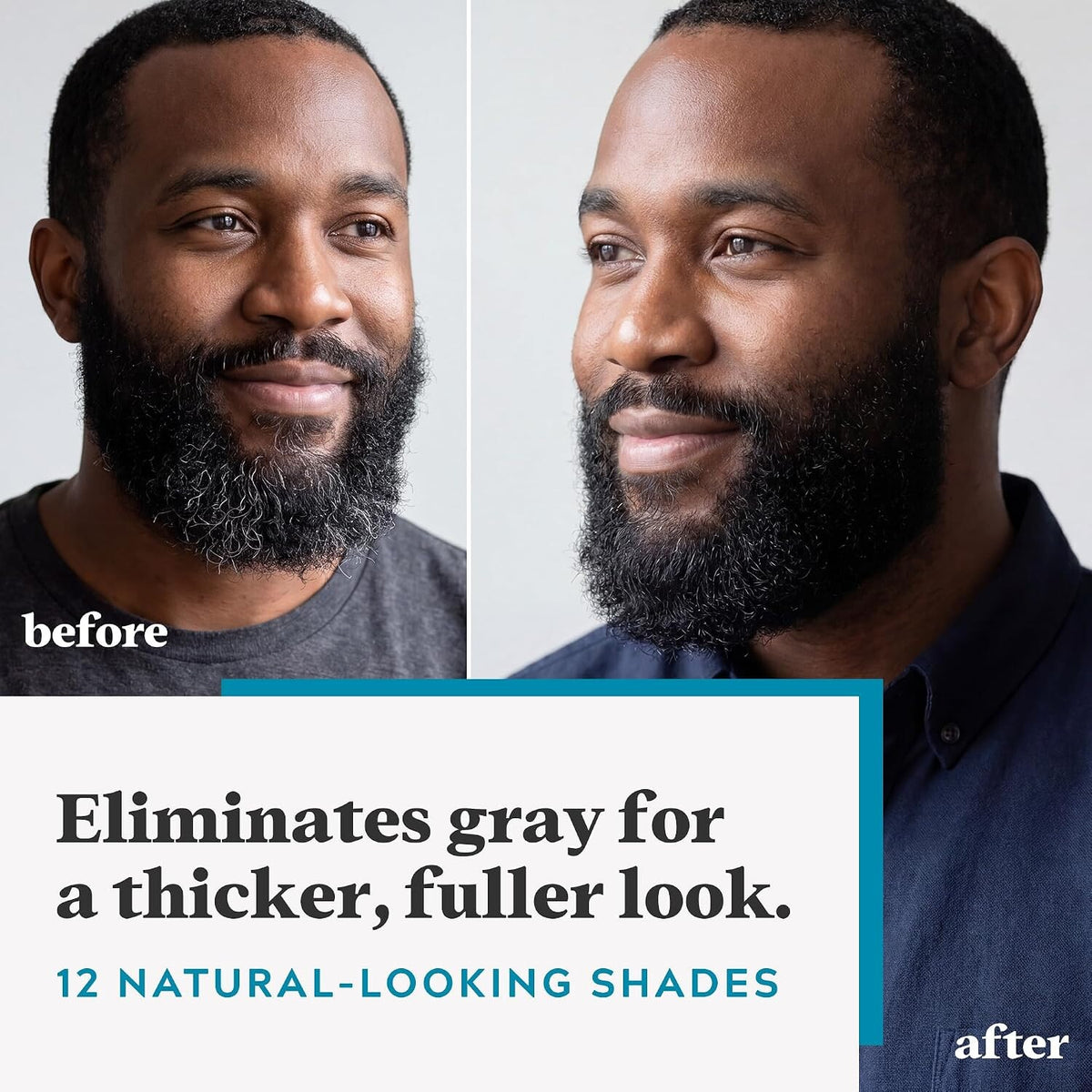 Just For Men Mustache & Beard Dye M-60 Jet Black with Application Brush, Biotin, Aloe and Coconut Oil, Pack of 2