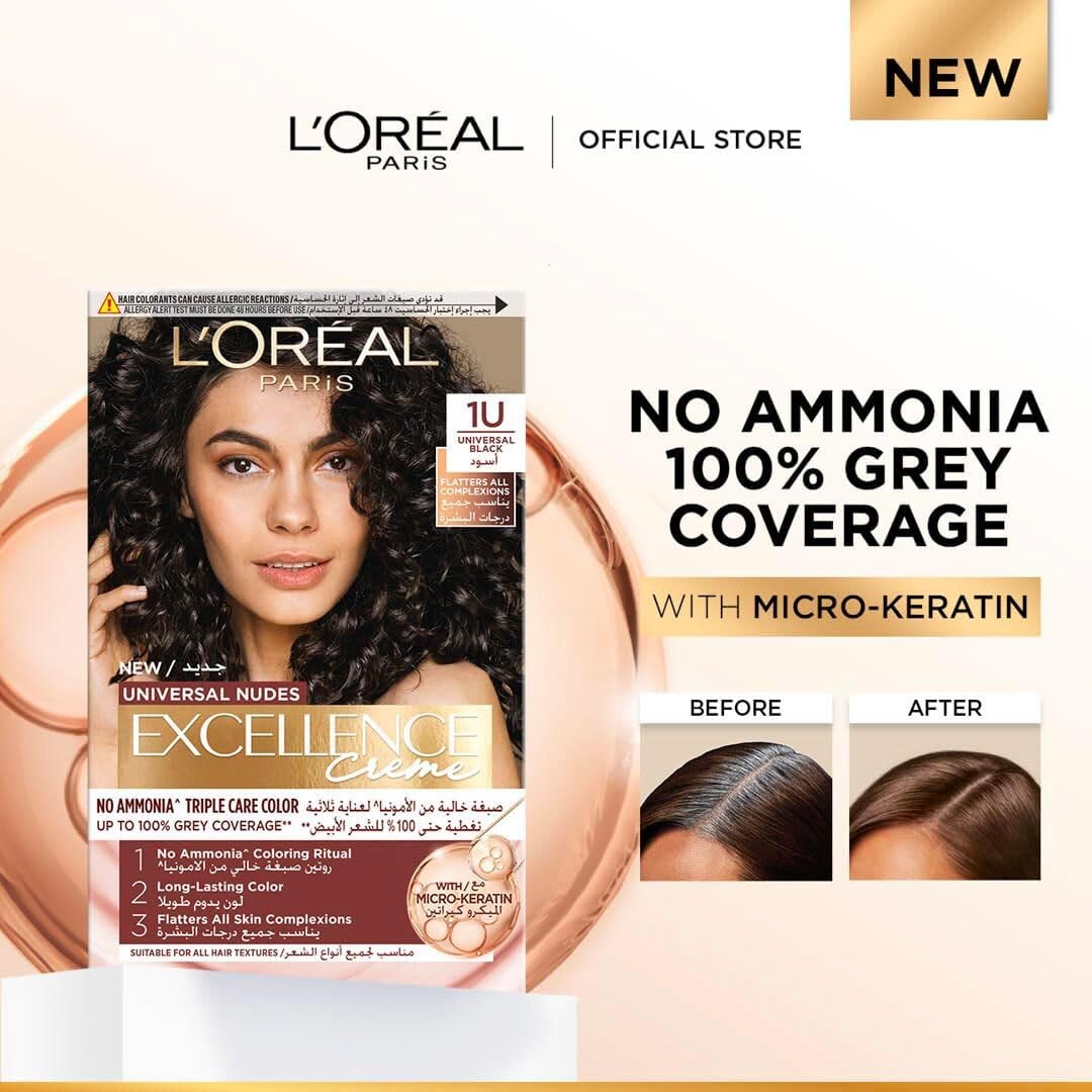 L’Oréal Paris Excellence Crème Universal Nudes Ammonia-Free Permanent Hair Colour, 4U Brown - Image 3