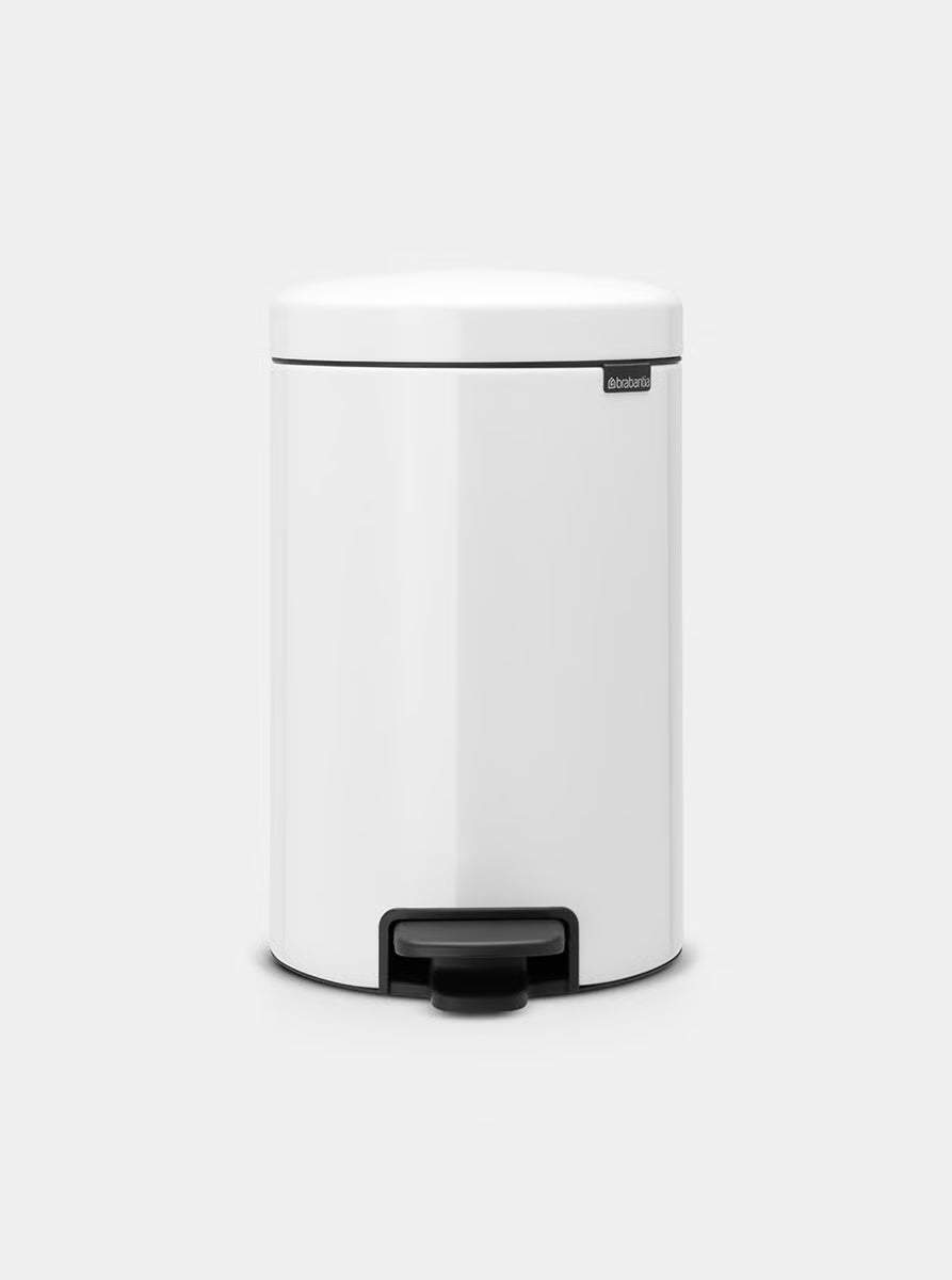 Brabantia NewIcon Pedal Bin, 20 Litre, White