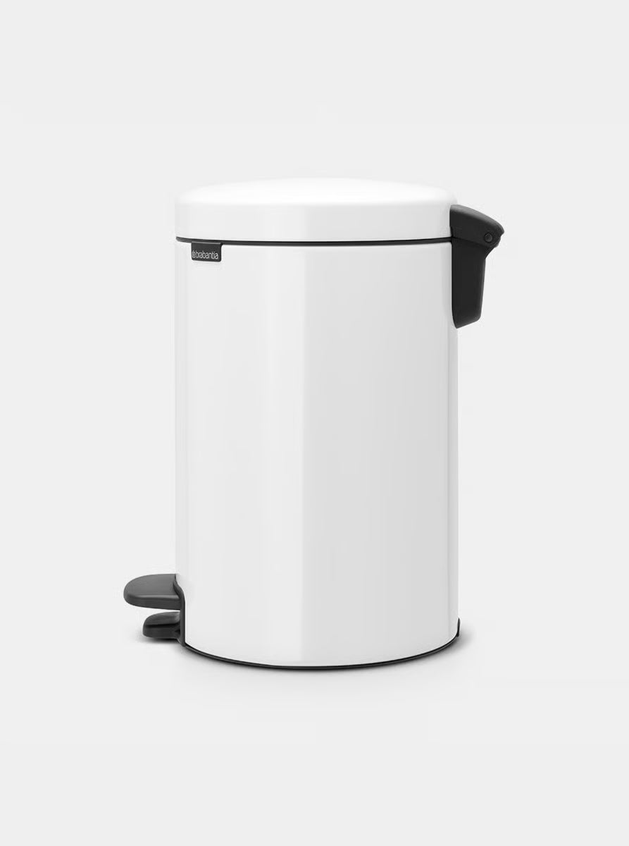 Brabantia NewIcon Pedal Bin, 20 Litre, White