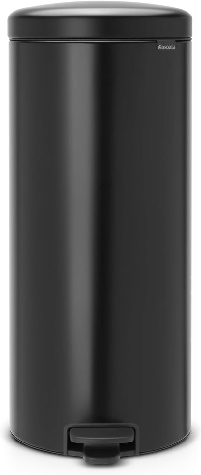 Step Trash Can With Soft-Close Lid and Inner Bucket 30L