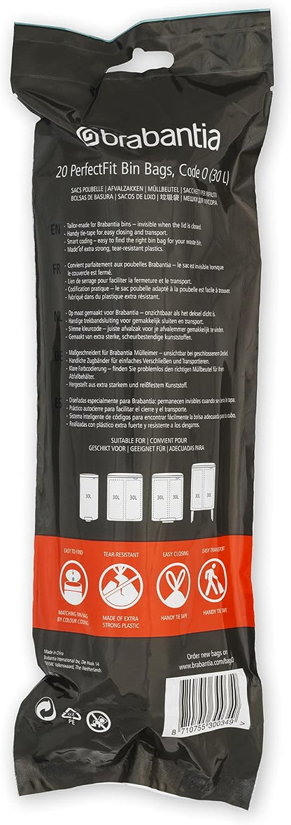 PerfectFit Bin Liners Multipack For 30L Bins With Tie-Tape