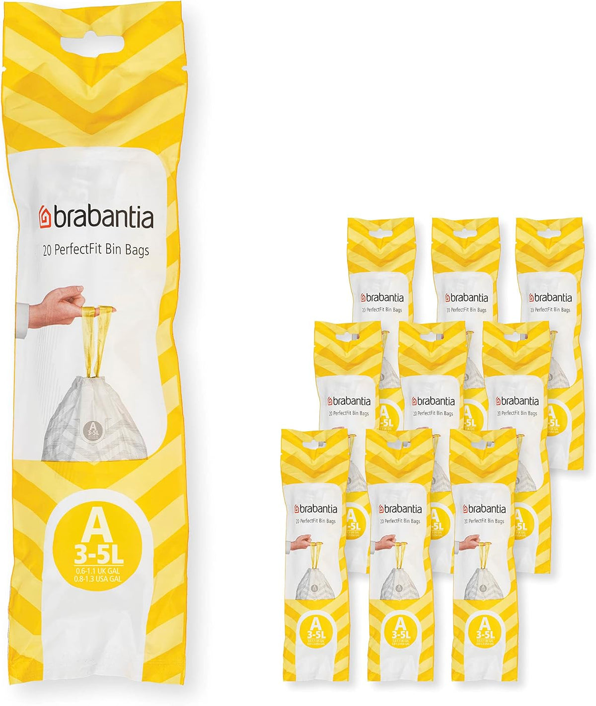 PerfectFit Bin Liners Multipack – 3L Tear-Resistant Bags