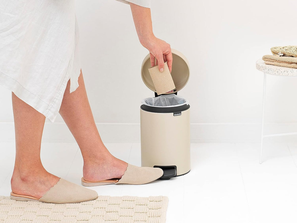 Small Soft-Close Pedal Bin 3L – Odour-Resistant Bathroom Waste