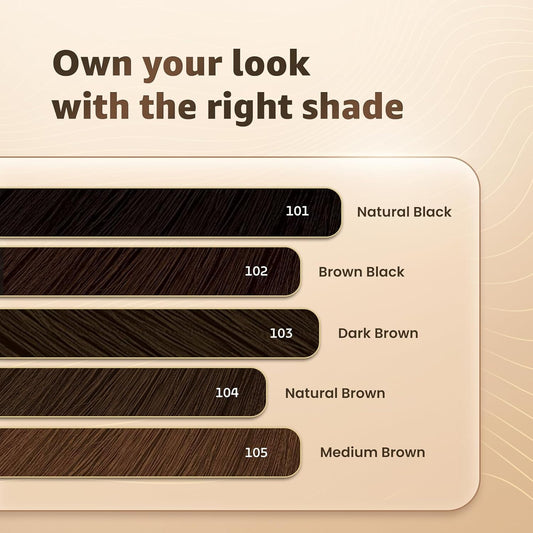 Bigen Beard Color B104 Natural Brown & Men’s Speedy Hair Color 104 Natural Brown, Pack of 2