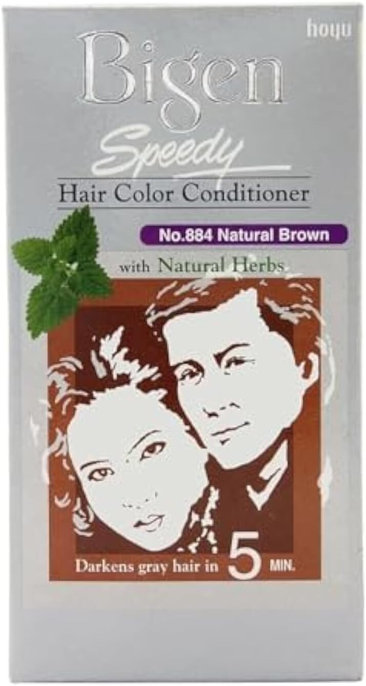 Bigen Speedy Hair Color 884 Natural Brown, 40g + 40g, 2 Pc Combo Pack Offer