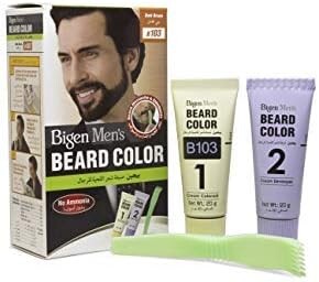 Bigen Men’s Beard Colour B103 Dark Brown, Pack of 2