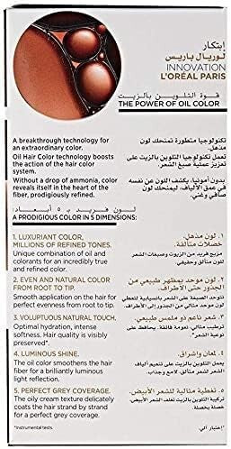 L’Oréal Paris Prodigy Permanent Oil Hair Color 6.32 Dark Golden Blonde, Ammonia-Free, Grey Coverage