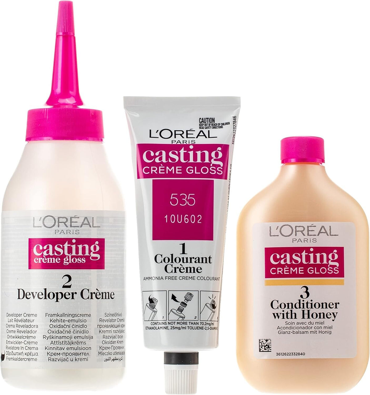 L’Oréal Paris Casting Crème Gloss Semi-Permanent Hair Colour 535 Chocolate, Ammonia-Free
