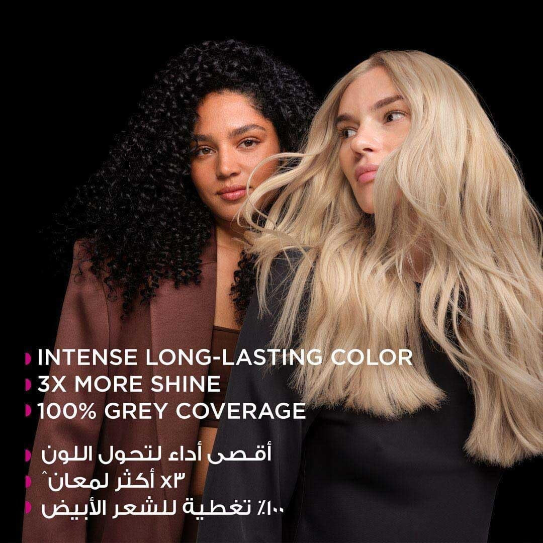 Garnier Olia Permanent Hair Dye 4.0 Dark Brown, No Ammonia, 60% Oils, Long-Lasting Colour, Up to 100% Grey Coverage