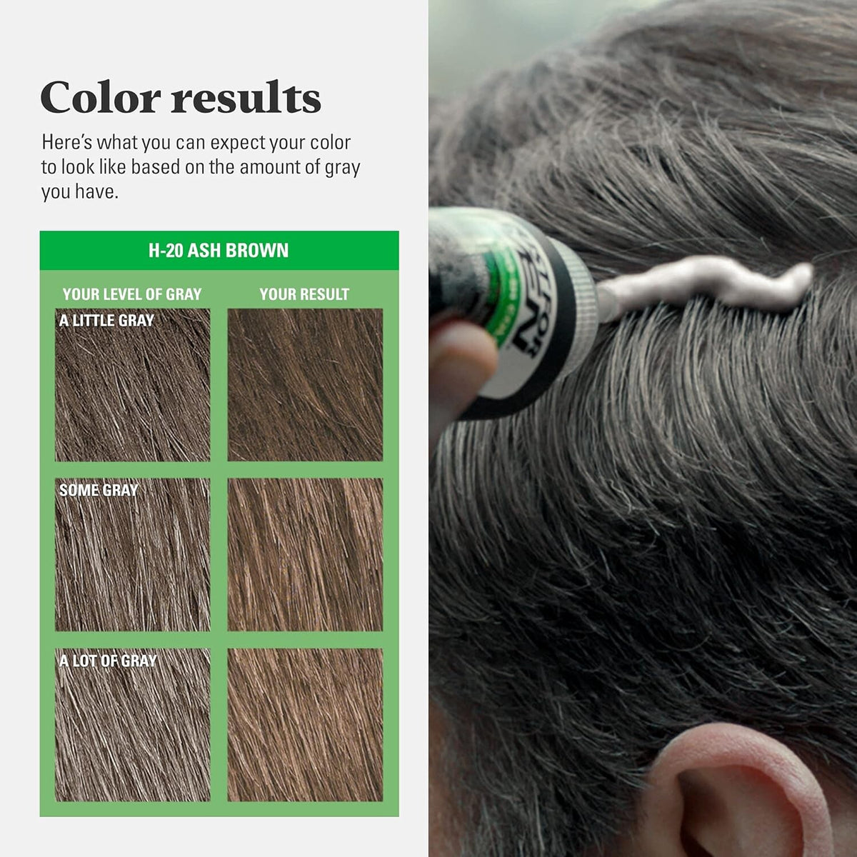 Just For Men Shampoo-In Hair Colour H-30 Light-Medium Brown with Keratin and Vitamin E, Men’s Grey Hair Colouring Kit, Pack of 3